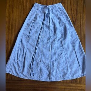 Tela Light Blue A-Line Skirt XS